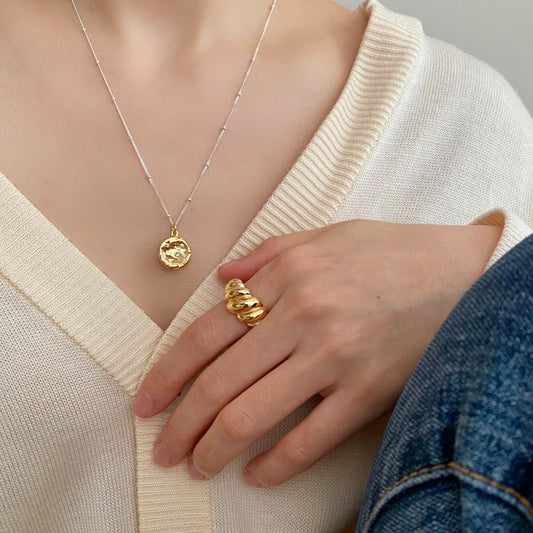 Women's Sterling Silver Necklace Geometric